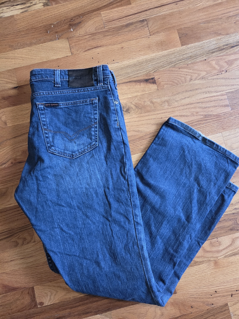 VTG Harley Davidson Jeans Womens 18 R Straight Leg Logo Biker Core 2008